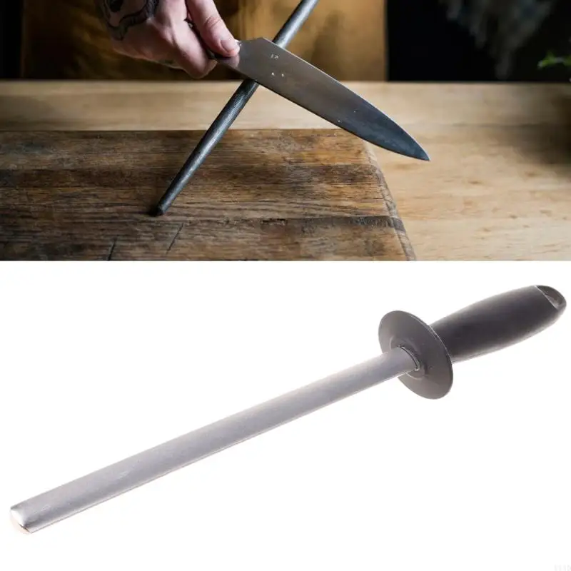 Y1AD Whetstone Knife Sharpening Stone with Comfortable Handle for Kitchen Hunting