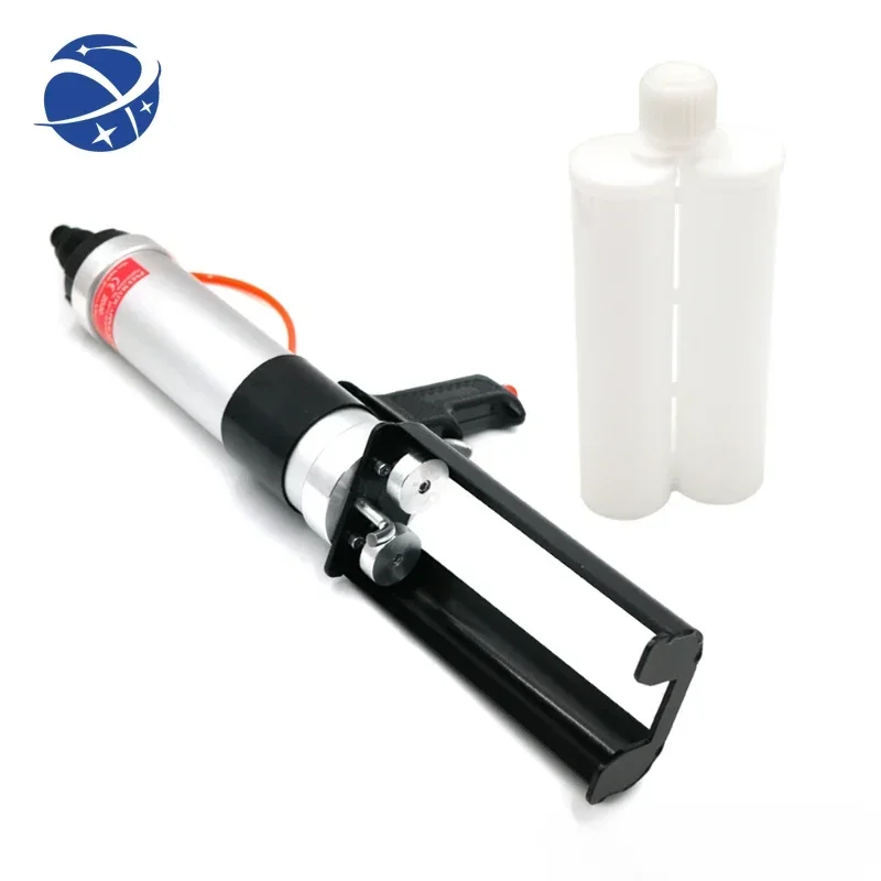 

YYHC 600ml 1:1 Heavy Duty Aluminum Air Dual Epoxy Gun Pneumatic Dual Component Caulk Gun