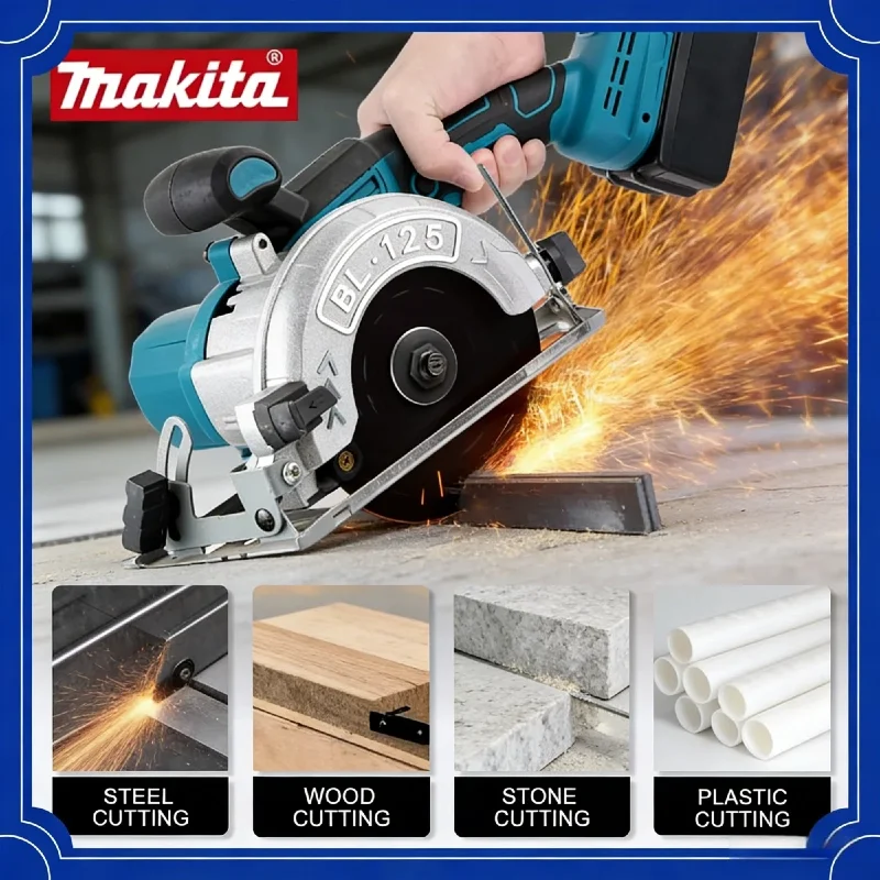 sega-circolare-elettrica-makita-da-5-pollici-senza-spazzole-portatile-multifunzione-per-taglio-legno-e-metallo-kit-di-utensili-elettrici-per-batteria-da-18v