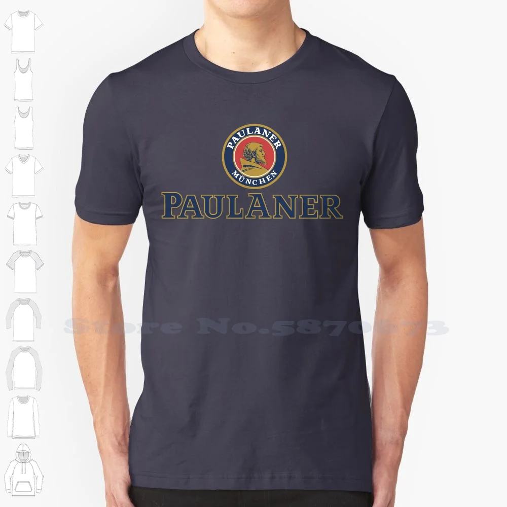 Paulaner Logo High-quality T Shirts Fashion T-shirt New 100% Cotton Tee