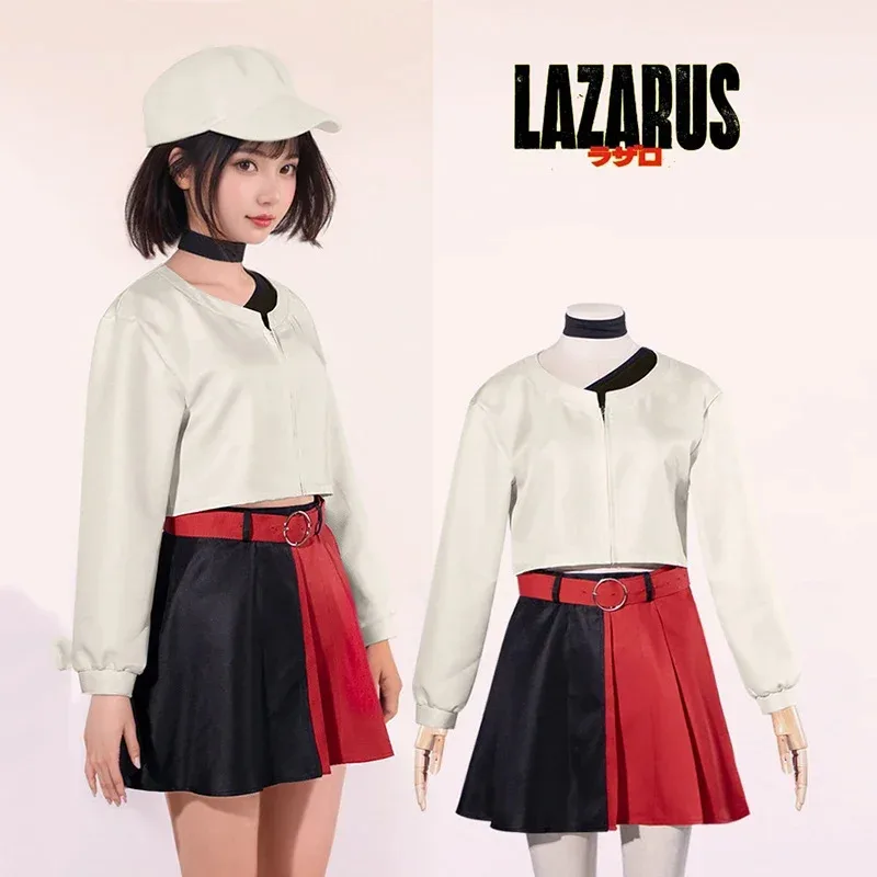 

asdh8@New Anime Lazarus Elaina Elena Cosplay Costume Girl Top Skirt Set Uniform Masquerade Carnival ClothesCOSda@