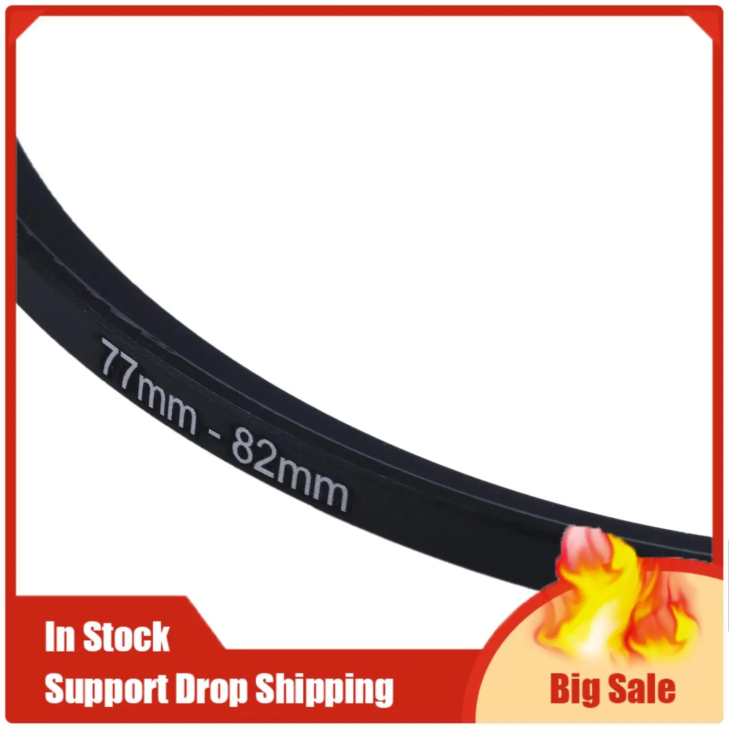 أفضل العروض 2 قطعة محول حلقة مرشح خطوة لعدسة الكاميرا، 58 مم إلى 82 مم و77 مم إلى 82 مم