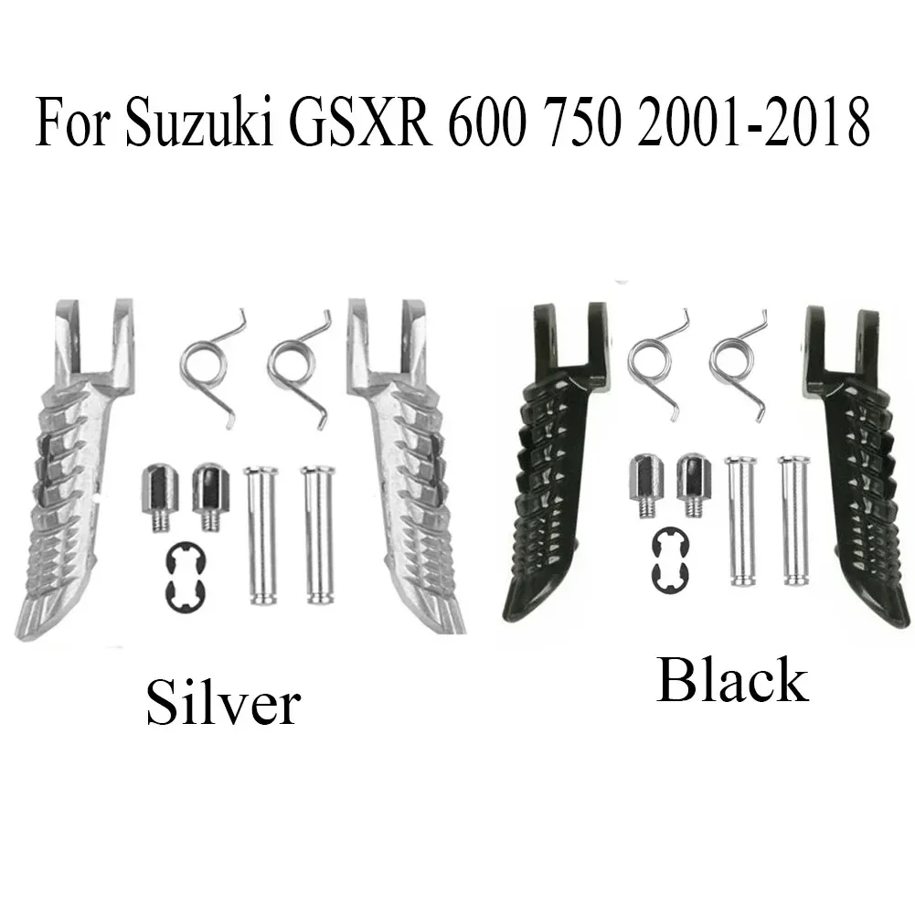 Front Footrests Foot pegs For Suzuki GSXR 600 750 2001-2018 GSXR 1000 2001-2017 2010 2011 2012 2013 2014 2015 2016 2017 2018