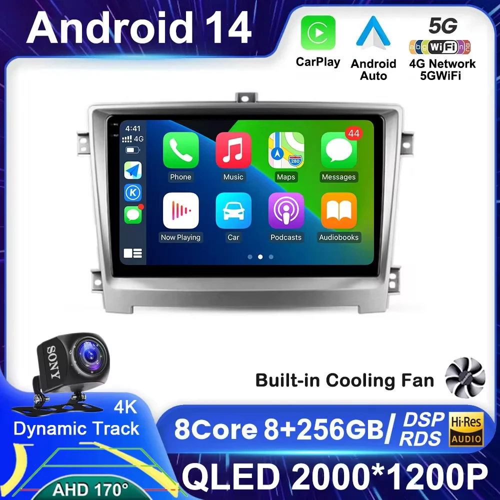 

Android 14 For Hawtai Santa Fe 7 2017 Car Radio Multimedia Video Player Navigation Stereo GPS No 2Din DVD QLED AutoRadio Carplay