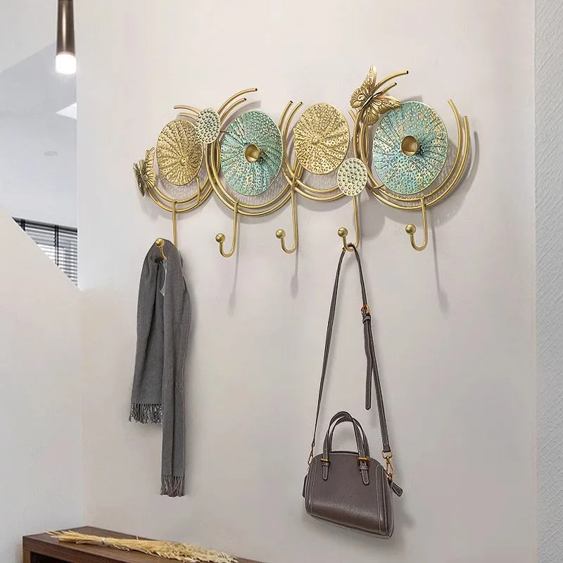 China Metal Coat Rack Clothes Hat Stand Home Wall Hanging Minimalist Hangers Luxury Wieszaki Na Ubrania Lounge Suite Furniture