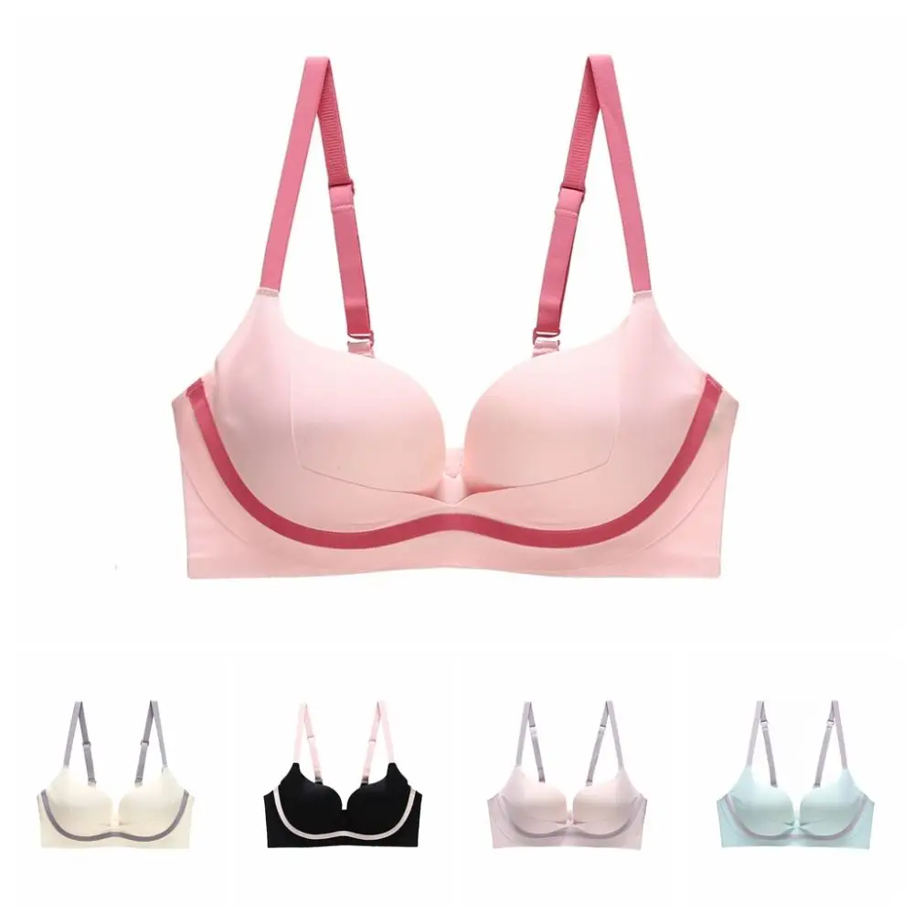 حمالة صدر لاسلكية عميقة على شكل حرف V مضادة للترهل حمالة صدر بدون خياطة للنساء ملابس داخلية مقاومة للصدمات ملابس داخلية للجري #5