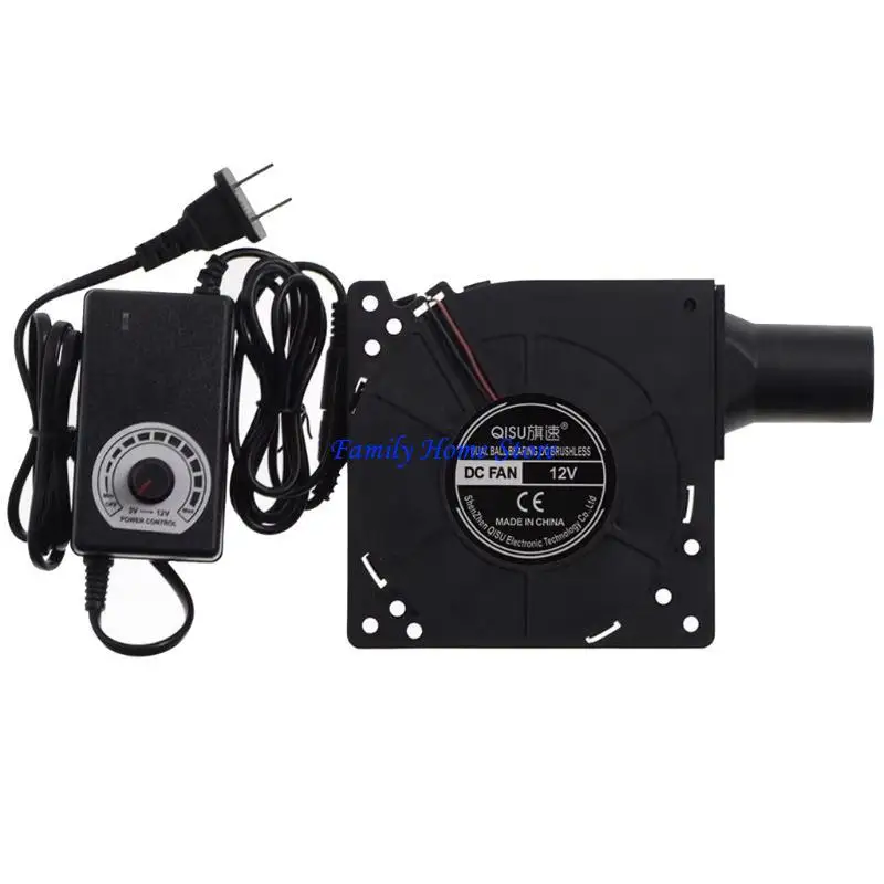 

P0UF Cooking Air Blower Charcoal Starter Cooking Tool Air Blower for Outdoor Camping Hiking Cooking Stove Tool