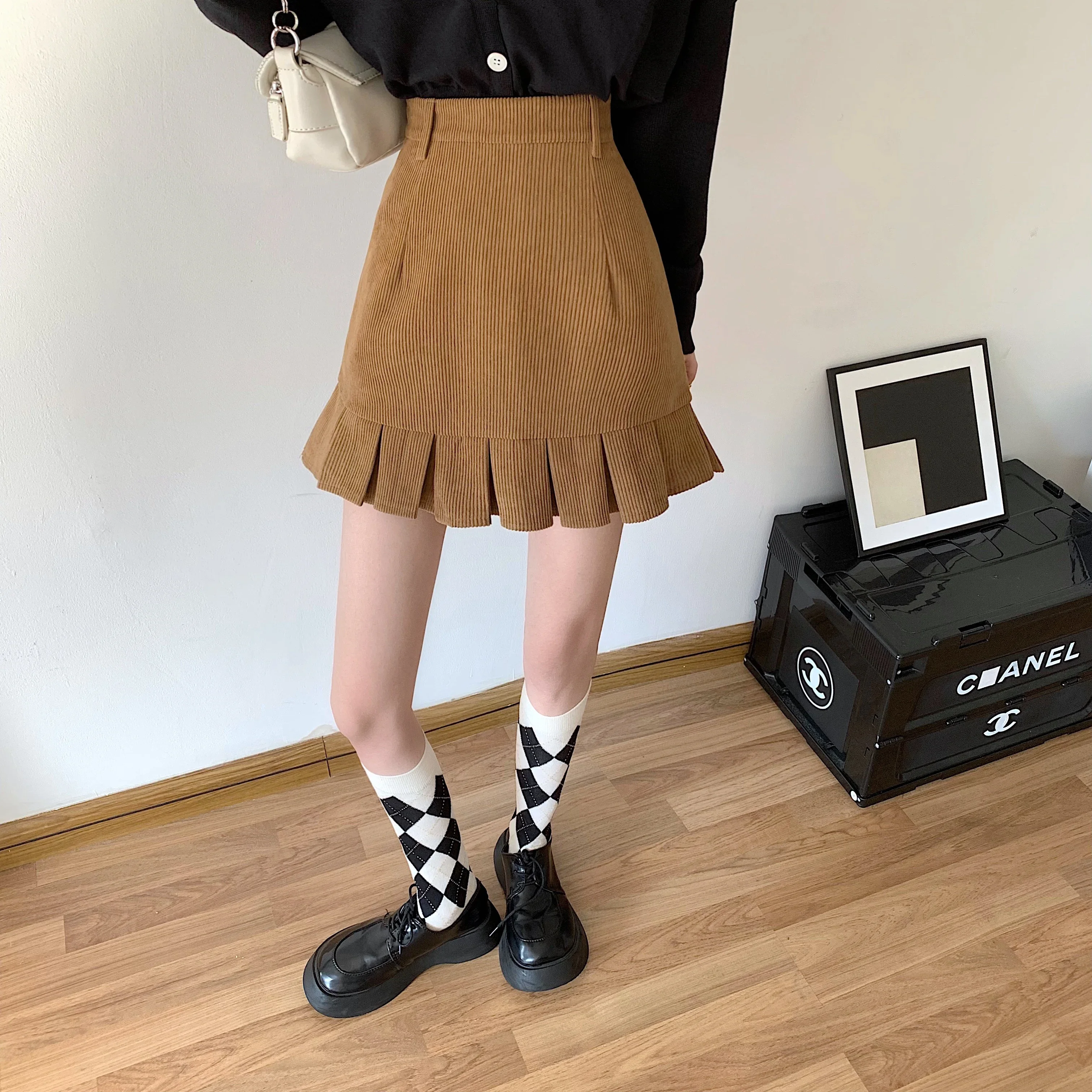 Mini Skirts Women Lace Patchwork Fashion Design College Lovely Streetwear Sweet Casual Classy Vintage Korean Femme Autumn New