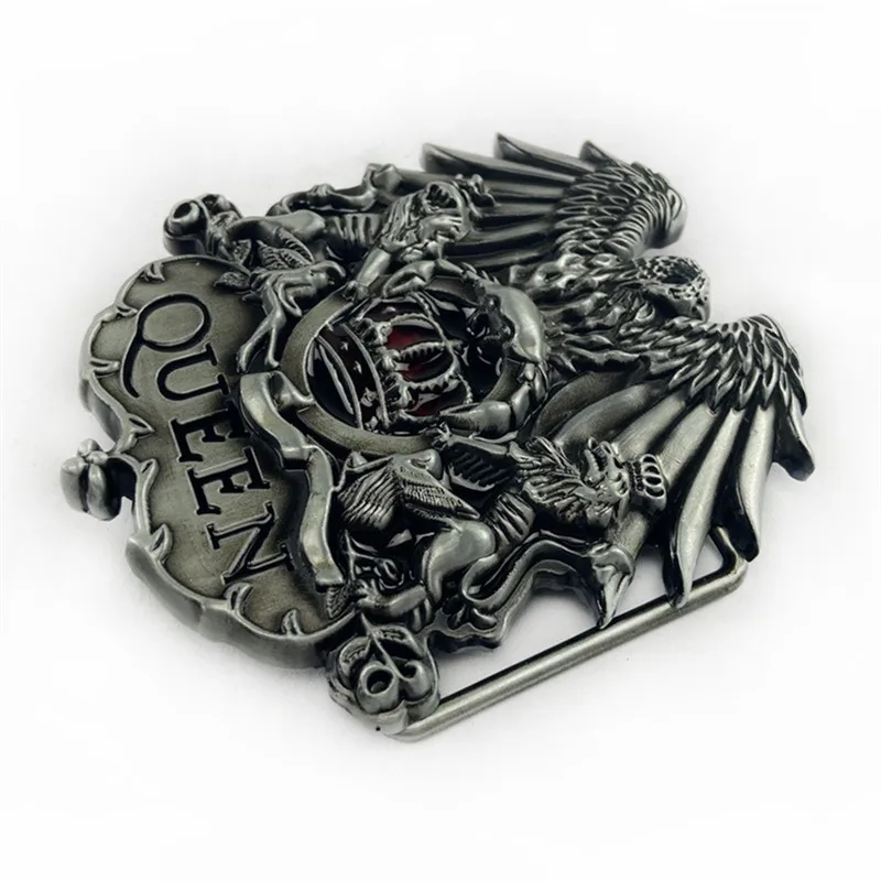 Retro Zinc Alloy Eagle Double Lion Belt Buckle Fashionable Vintage Clasp for Men's Leather Belts