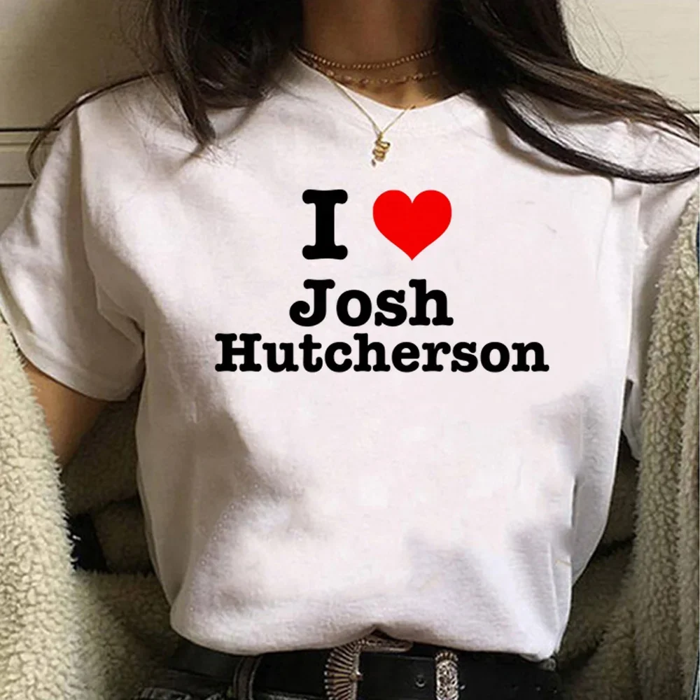 Camisetas de Josh Hutcherson para mujer, camisetas japonesas Y2K, ropa divertida Harajuku de los años 2000