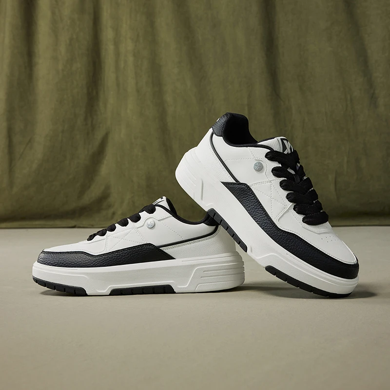 Xtep Skateboarding Shoes For Men 2024 Autumn Fashion Comfortable Support Increase Wear-Resistant Stability Sneakers 876319310014