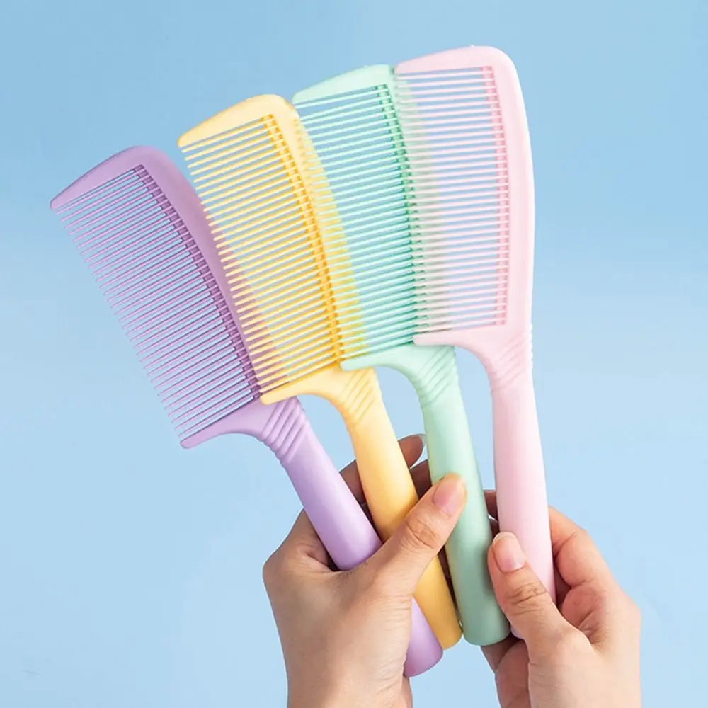 Cute Plastic Hair Comb Macaron Color Scalp Massage Massage Smoothing Comb High Temperature Resistant Wear-resistant