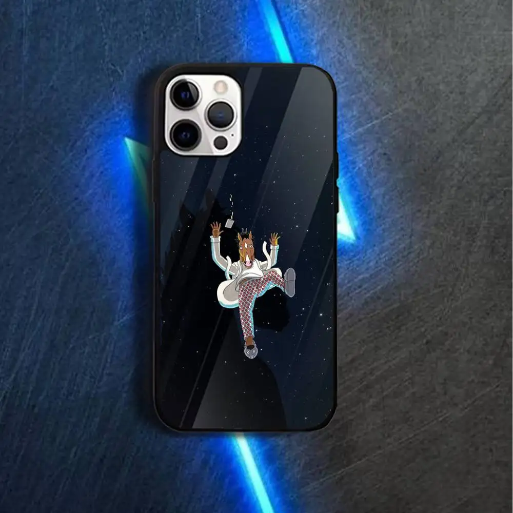 Custodia per telefono B-Bojack cartoonS Horseman per iPhone 17,16,15,14,13,12,11,Pro,Max,Plus,Mini,Magsafe, custodia di ricarica wireless magnetica