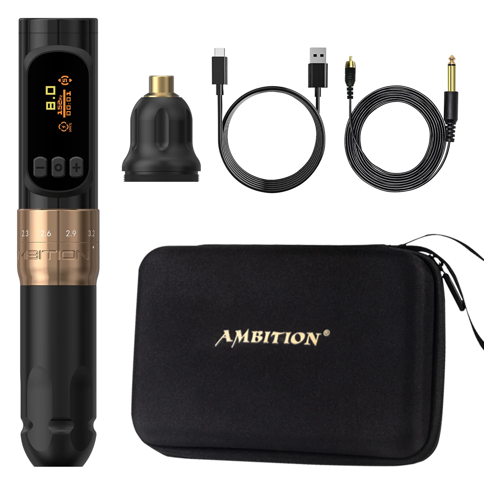 Ambition Sally 270 Wireless Tattoo Machine adjustable Rotary Pen