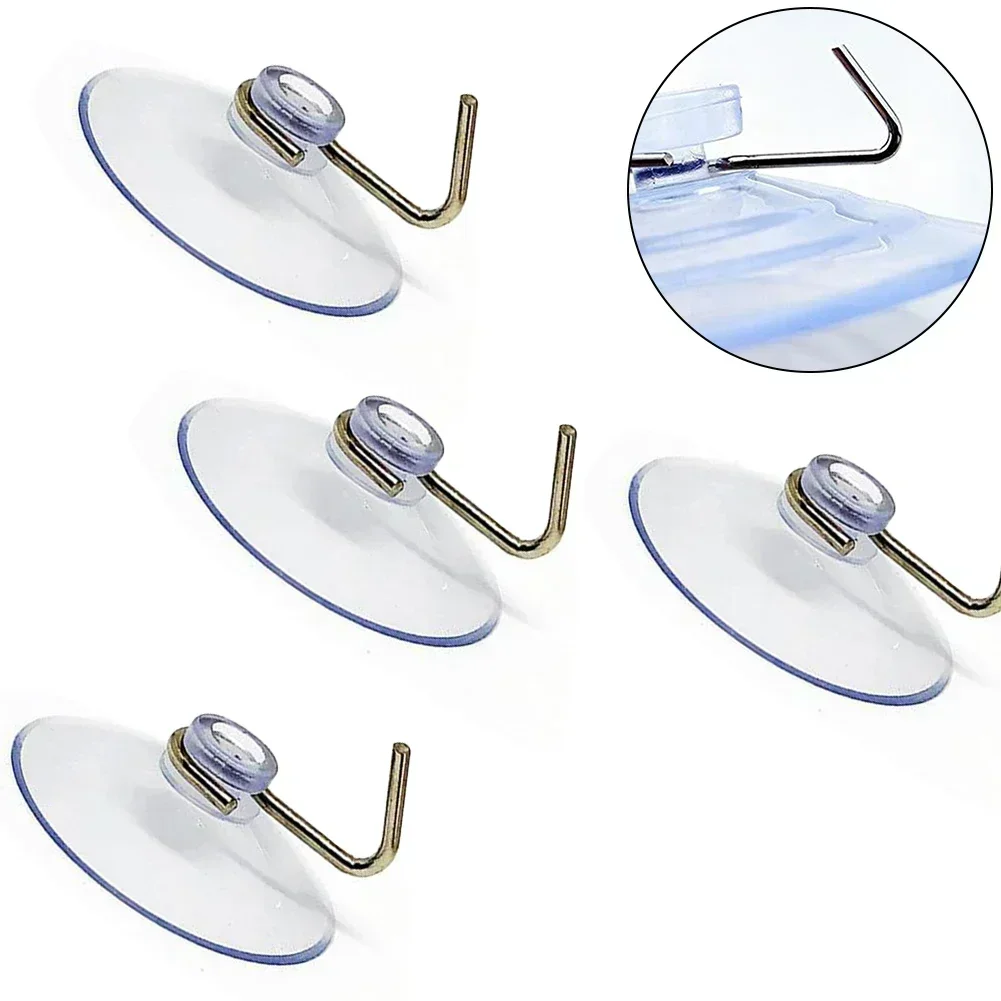 4PCS Suction Hooks Suction Cup Towel Holder Without Drilling Hooks Wall Hooks Load Rack  Cup Sucker For Kitchen Bathroom