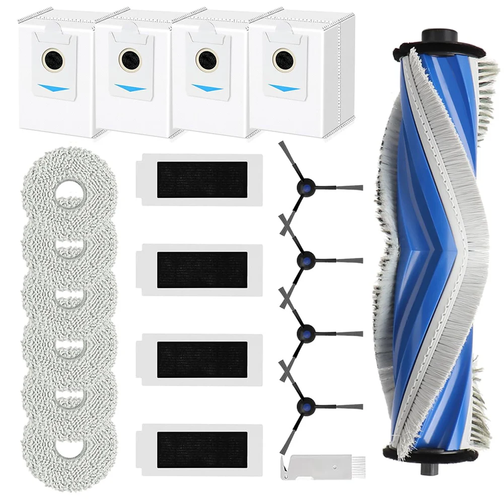 

20pcs/set For Ecovacs T30S T30S-Pro Robot Vacuum Cleaner Accessories Main Brush Mop Cloth Filter Bag Side Brush Cleaning Bruses