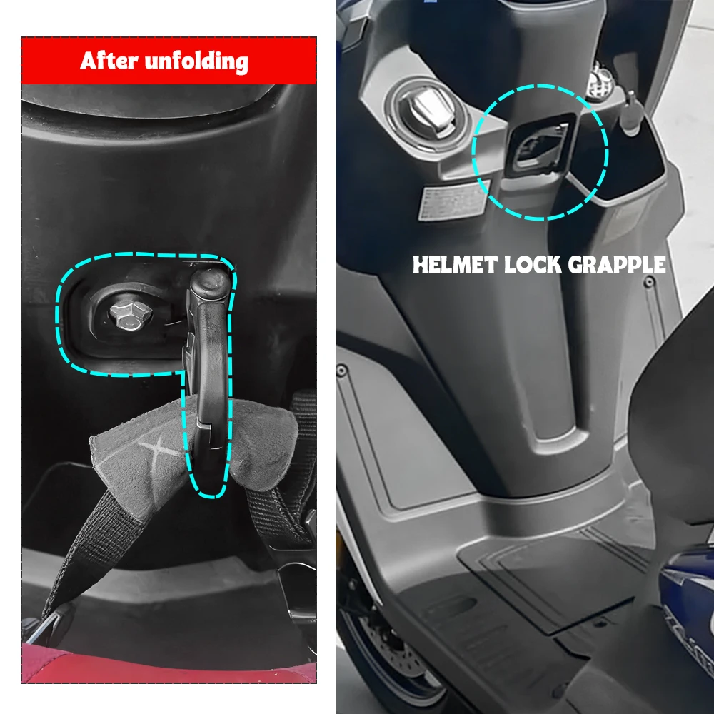 Motorcycle Helmet Lock Grab Hook Fit for 2022 2023 Yamaha Zuma 125