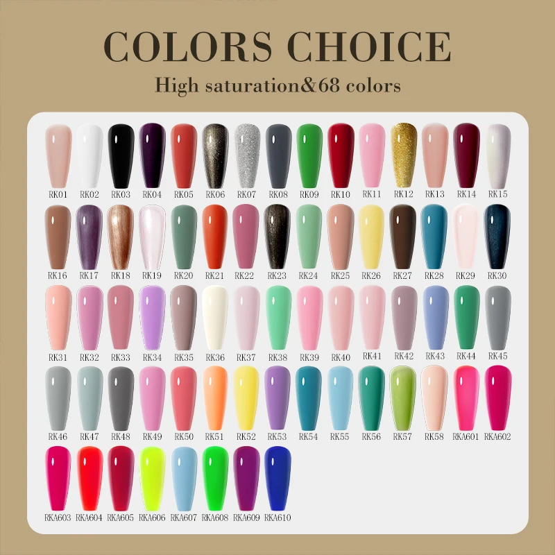 ROSALIND 68 colori Gel Nail Polish Pen Trendy Style Summer Semi Permanent UV Gel vernice Hybrid Nail Polish Base Top Coat