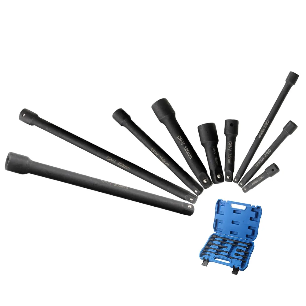 

9PCS Socket Extension Driver Extension Bar Set Brand New Unused Firm Grip To Fasteners Hard To Reach Areas High Quality Material