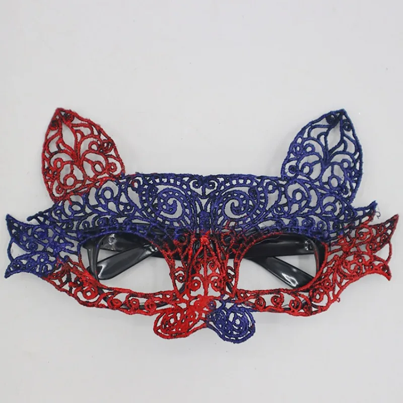 ปาร์ตี้ฮาโลวีนพรหมเซ็กซี่ Masked Lace Half Face Eye Mask หน้ากากผู้หญิงพรรคแต่งหน้าเครื่องแต่งกาย Props