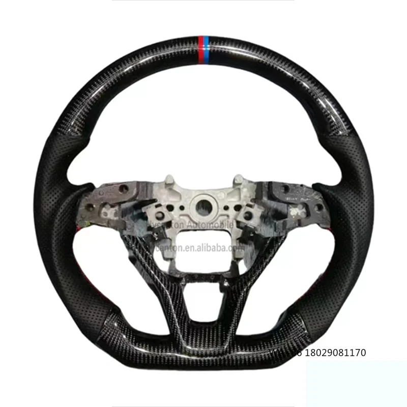 Modification Perforated Leather Carbon Fiber Steering Wheel for Honda Accord 10th Generation Car Steering Wheel