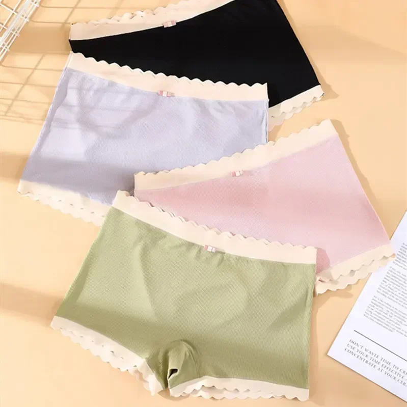 

Underwear Shorts Soft New Plus Safety Pink Size Women Underpants Panties Lingerie Cozy For Female Modal Pants