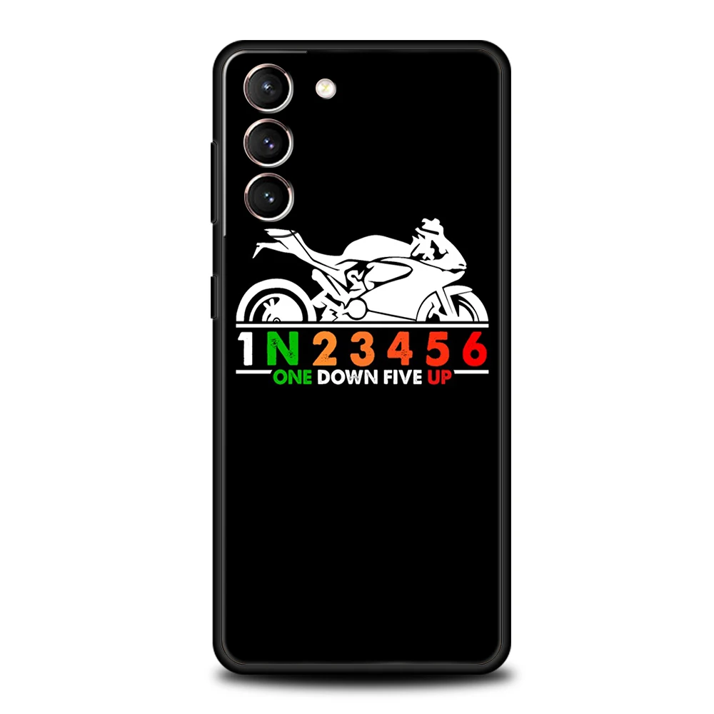 1N23456 Motorcycle Case for Samsung Galaxy S24 S23 S22 S20 S21 FE Ultra S24 S23 S10 S10E S9 S8 Plus 5G Silicon Phone Cover Coque