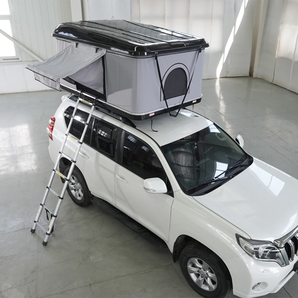 

Custom New Arrivals 2-4 Perosn Outdoor Camping Pop Up Car SUV Hard Shell Fiberglass Roof Top Tent