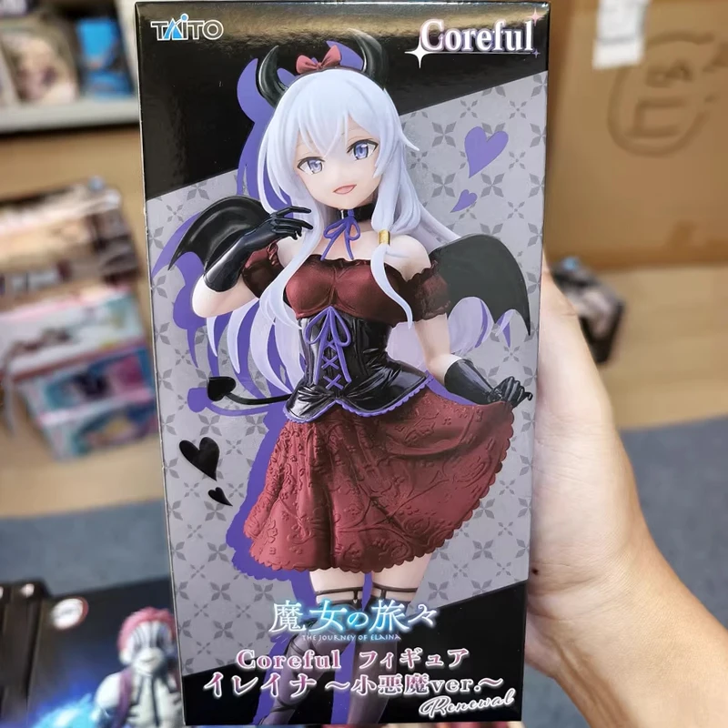 

Новинка в наличии, подлинная глушительная ведьма Taito Coreful: The Journey Of Elaina, 18 см Little Demon Ver. ~ Оновительная фигурка, милая модель