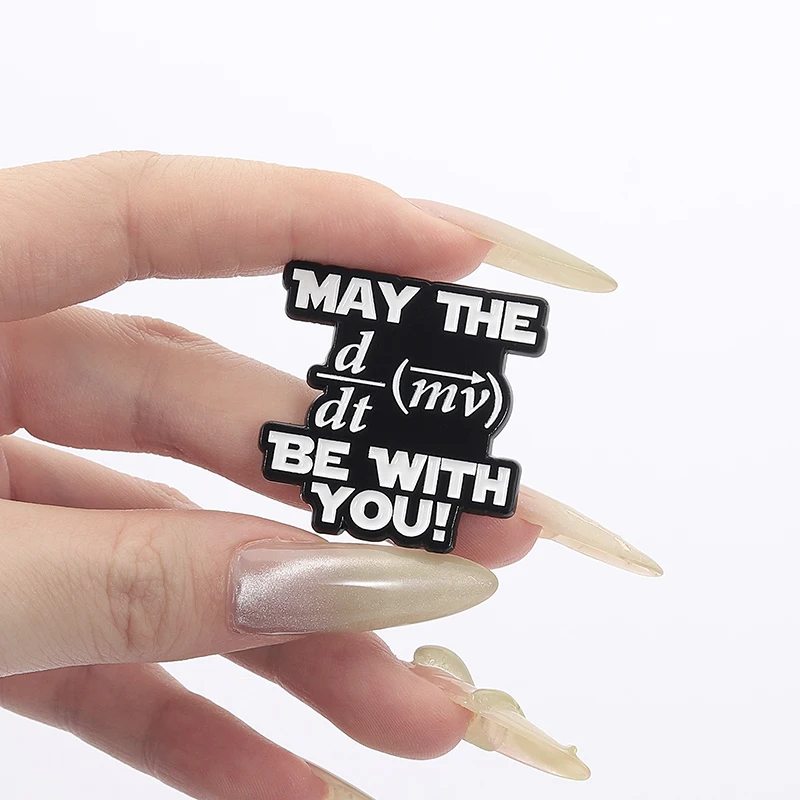 Physics Formula F = ma Brooch Enamel Pins Science Fiction Movies Inspiration Brooch Lapel Badges Funny Jewelry Gift for Friends - Image 3
