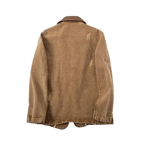 Dd12Game RDR2 Arthur Morgan mismo estilo vaquero occidental disfraces Cosplay chaqueta marrón y camisa azul para hombre