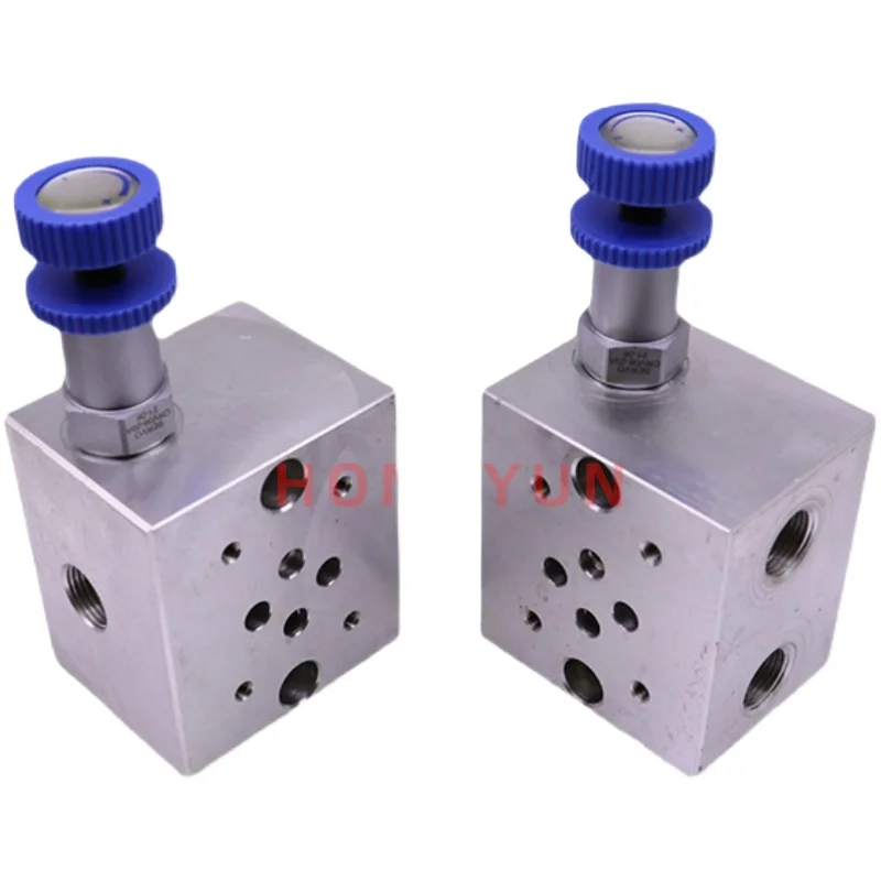 Hydraulic Oil Road Block Valve Block 02-1W Inserted Relief  CRV Standard Oil Distribution Block