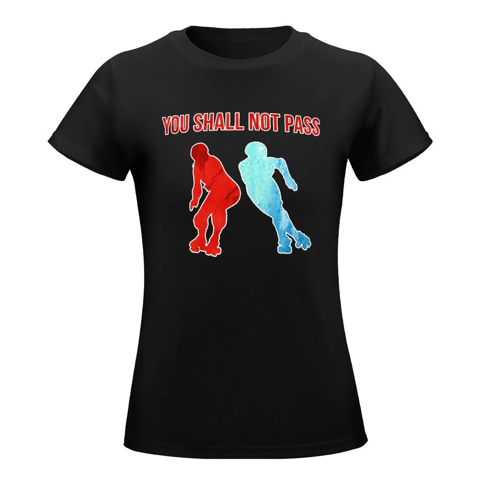 You Shall Not Pass T-Shirt anime clothes hippie clothes cute clothes customs design your own fashion woman blouse 2024