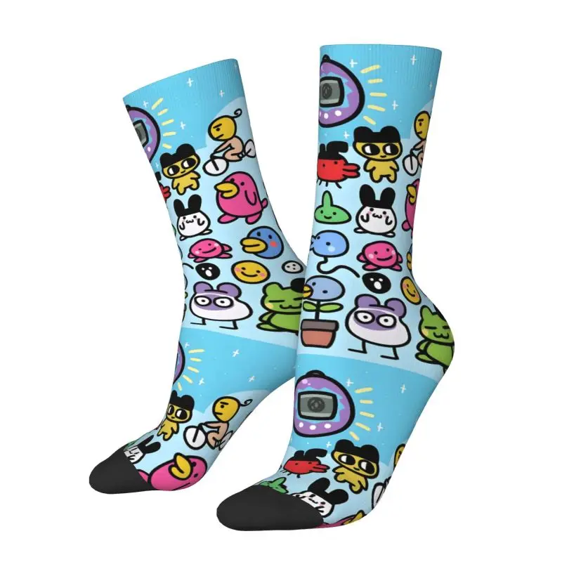 

Custom Tamagotchies Cartoon Dress Socks Mens Womens Warm Funny Novelty Crew Socks