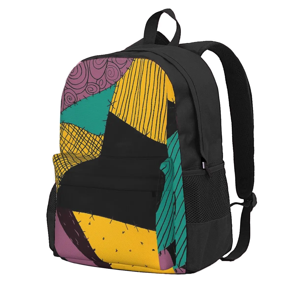 El Vestido de Sally. La pesadilla antes de Navidad. Mochila escolar para estudiantes, mochila de moda para hombres y mujeres, bolsos de hombro