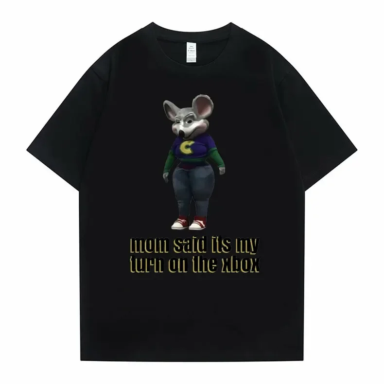 Mom Said Its My Turn on The Xbox Tshirt Funny Ratatouille Mouse T-shirt Tops Men Women Fashion Cotton Tees Man Loose Streetwear