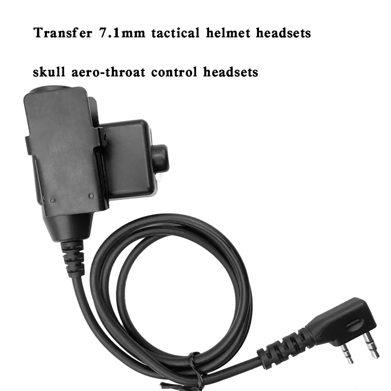 Baofeng K interfaz PTT adaptador nuevo U94 interfono interruptor de lanzamiento conjunto de botón Push To Talk auricular adaptador de auriculares UV-5R