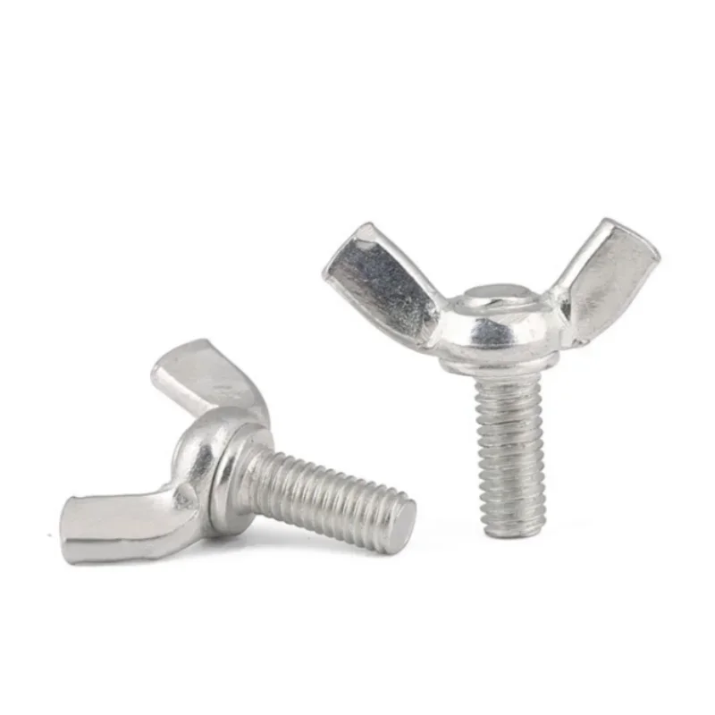 Wing Bolts M4 M5 M6 M8 M10 Carbon Steel Butterfly Bolt Wing Head Thumb Screws Hand Tighting Length 8-60mm