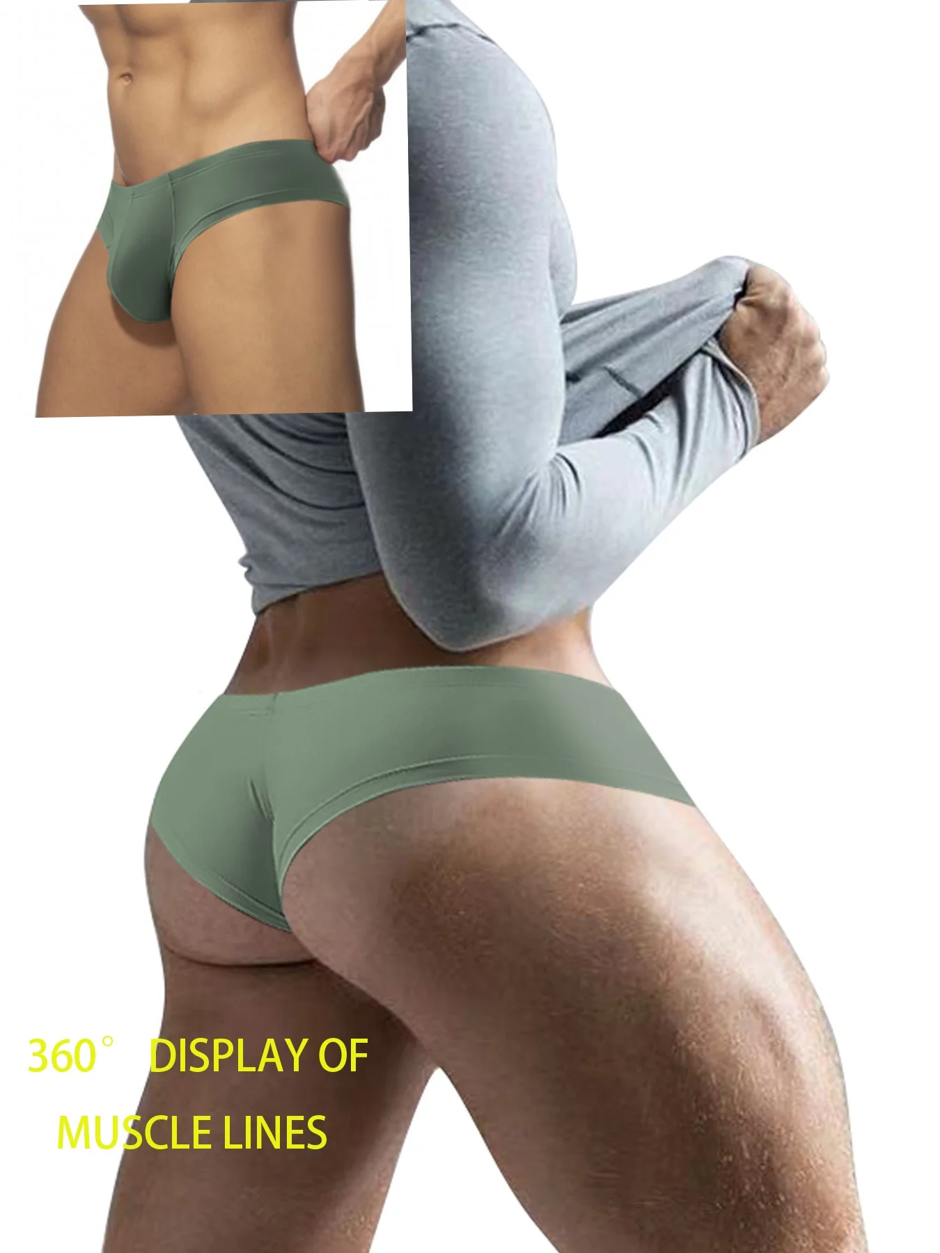 กางเกงในชาย Modal เอวต่ำ - กางเกงในชายนุ่มระบายอากาศดี, แห้งเร็ว, สวมใส่สบาย, สีเรียบ