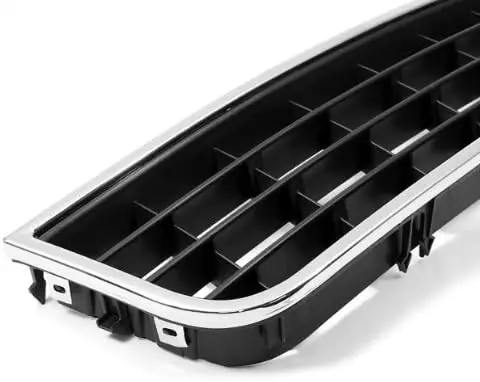 One Piece Hight Quality Front Bumper Center Lower Chrome Vent Grille Grill for Audi A6 C5 2002-2005 2002 2003 2004 2005