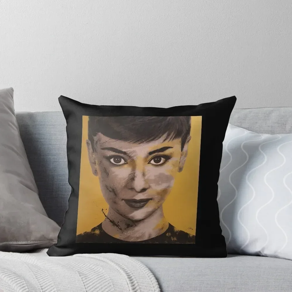 

Audrey Hepburn Throw Pillow ornamental pillows Decorative Cushion Cushion Cover For Sofa pillow