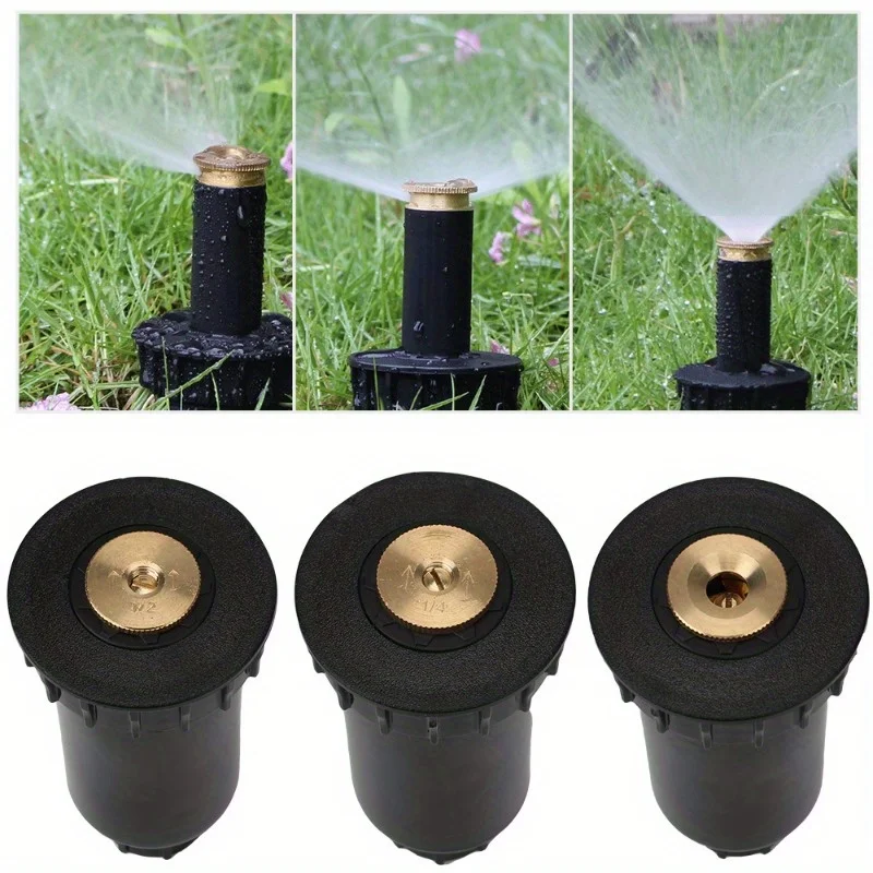 90/180/360 Degree Automatic Pop Up Sprinklers Irrigation Watering Tool Garden Spray Nozzle Lawn Watering Sprinkler Head