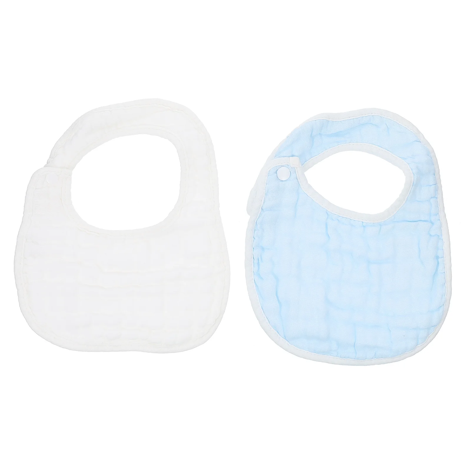 2 Pcs Baby Bib Household Toddler Bibs Infant Cotton Unisex Newborn Absorbent Girl