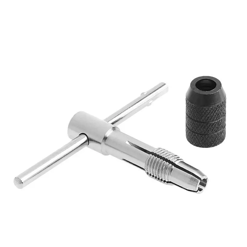 Adjustable Ratcheting Tap Wrench T-Handle Hand Tool Steel M3-M6 Useful Accessories Part Brand new High Quality