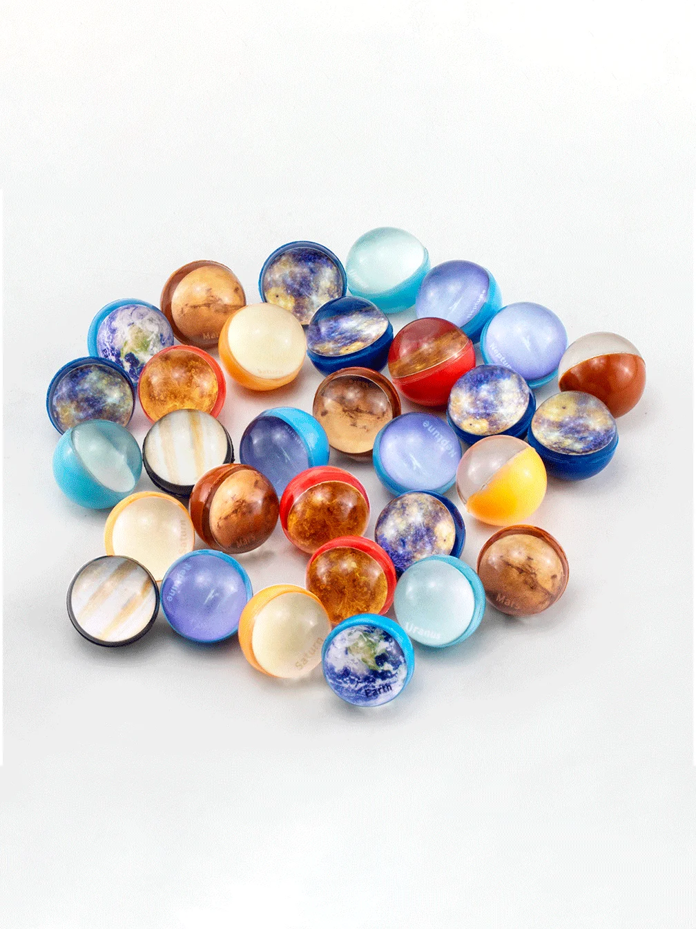 Victor 32nd Solar System Elastic Ball Cross-Border Toray Egg hine Pl Bouncing Starry  Theme Toy for Children
