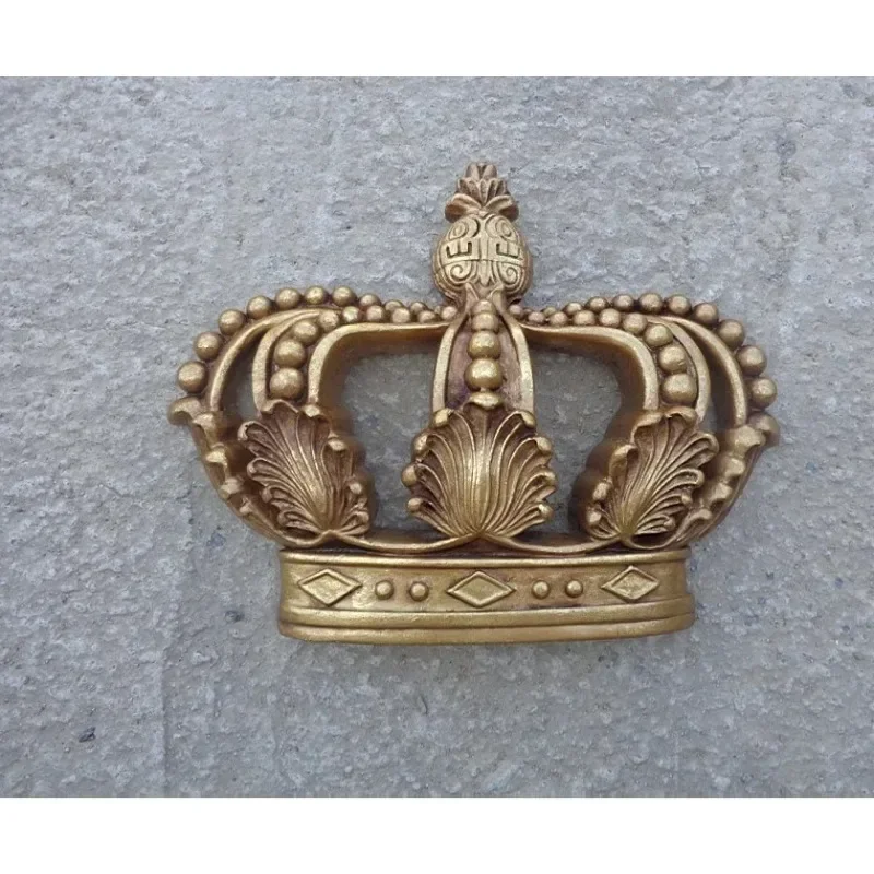 New European Style Home Decor Retro Gold Wal Ornaments  Bars Hotels Crown Wal Decoration