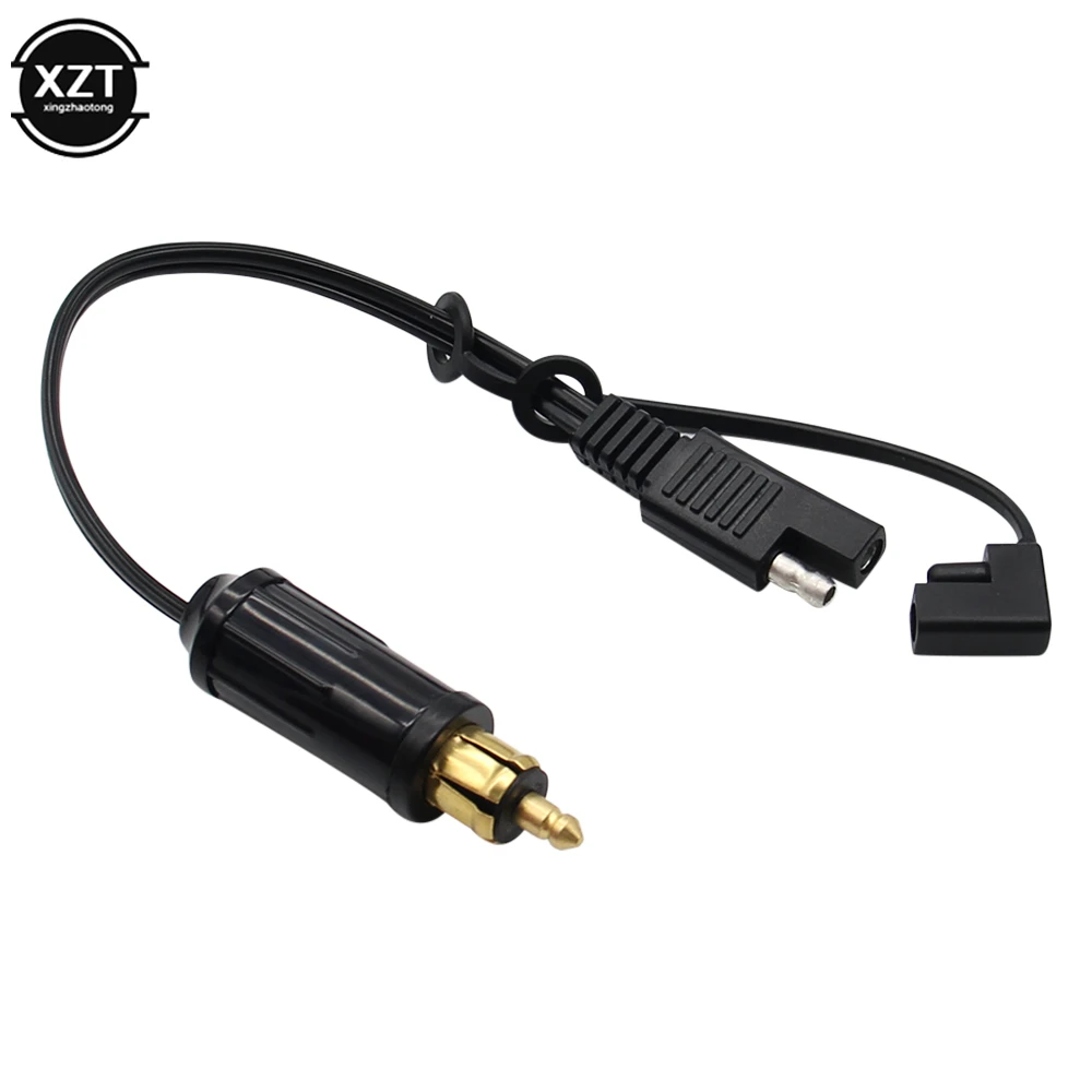 Terbaru DIN Hella Powerlet Plug Ke SAE Baterai Adaptor Konektor Kabel untuk BMW Motor dengan SAE untuk SAE Adaptor Kualitas Tinggi