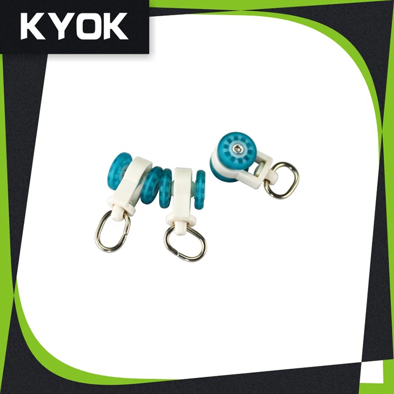 Braket Ekstensi Rel Gorden Warna Putih, Glider Rel Gorden Plastik dengan Pengait