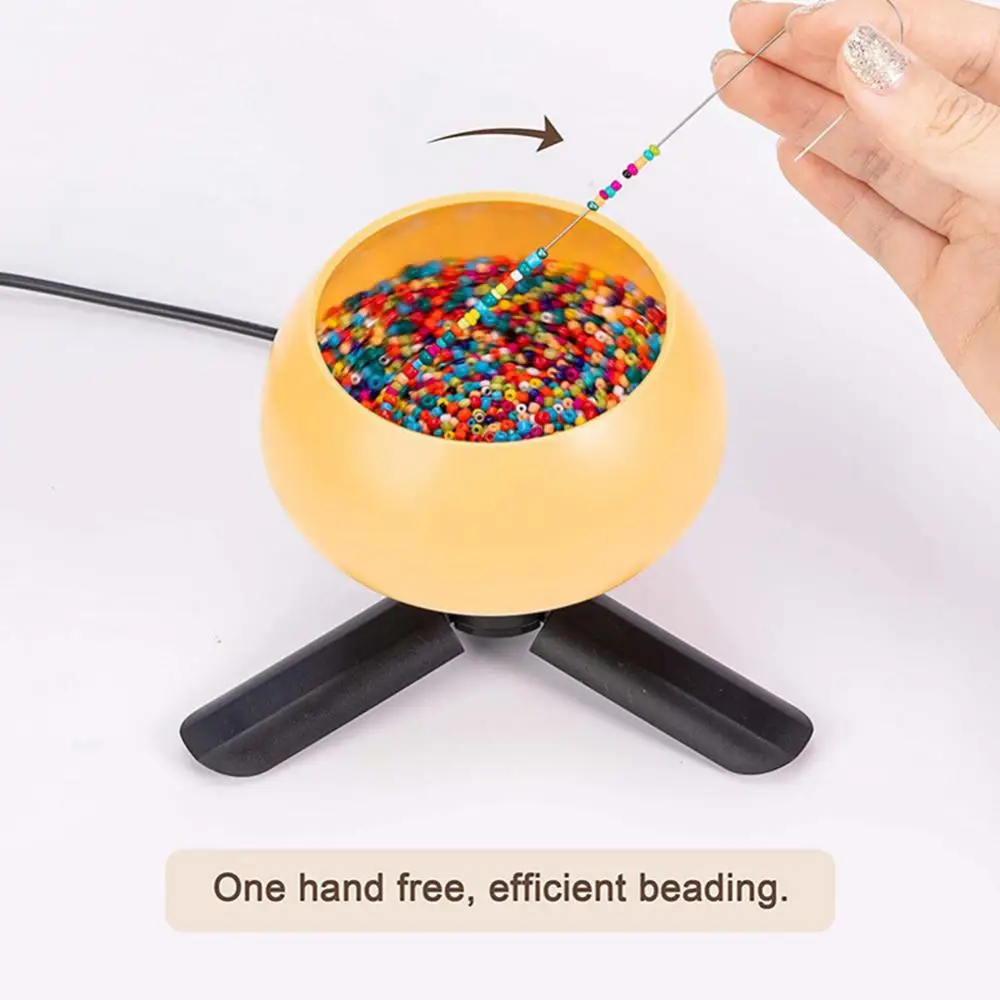 Electric Bead Threader Bead Spinner Forward And Reverse Stepless Speed Regulation Semi-automatic Fast Bead Thread Knotter