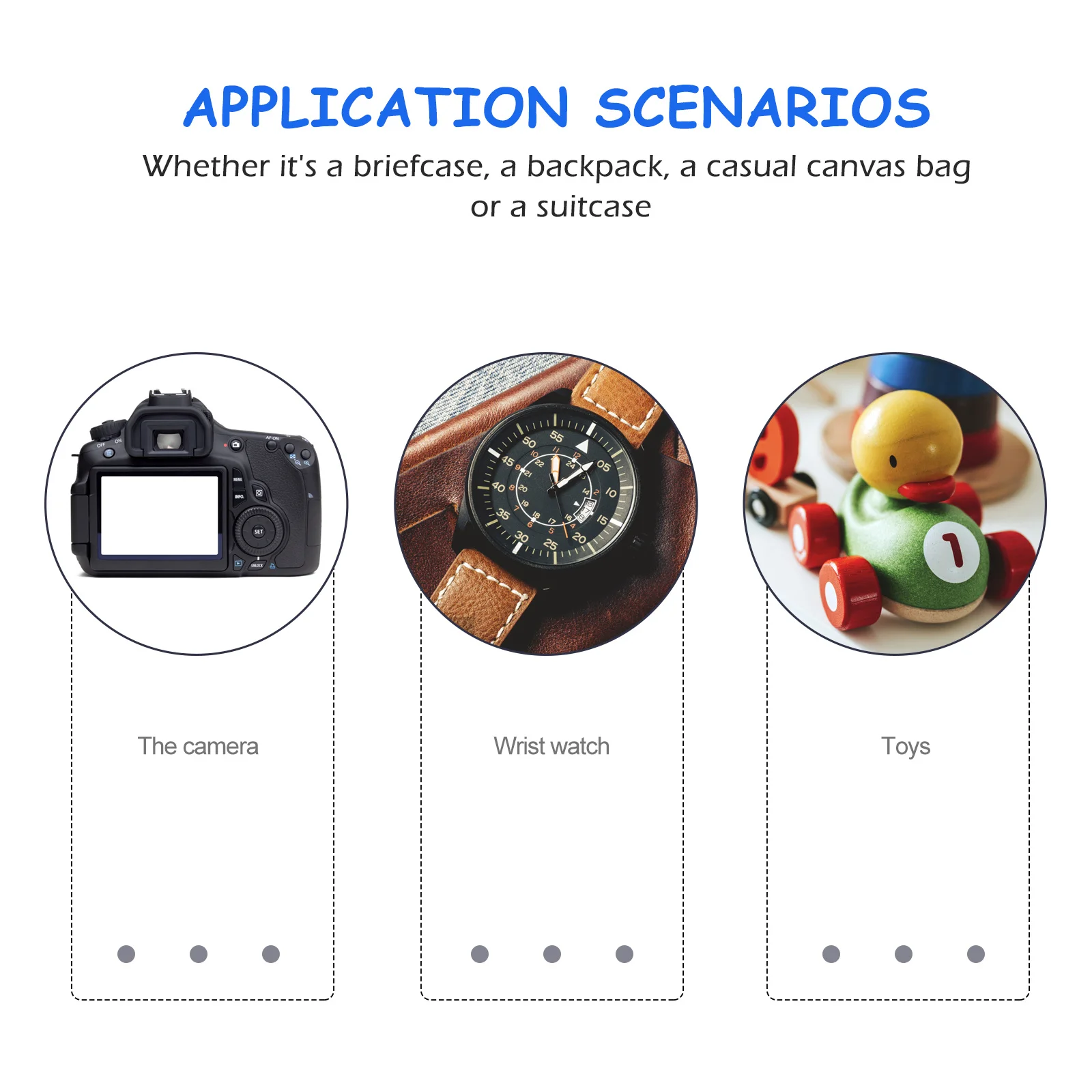 2Pcs Durable Water Resistant Camera Lens Bag Shockproof Protective Pouch for Photography